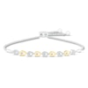 Thumbnail Image 0 of Diamond Bolo Bracelet 1/3 ct tw Round 10K Yellow Gold/Sterling Silver