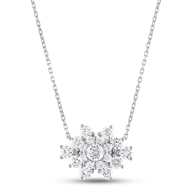 Vera Wang WISH Diamond Necklace 1-1/2 ct tw 10K White Gold