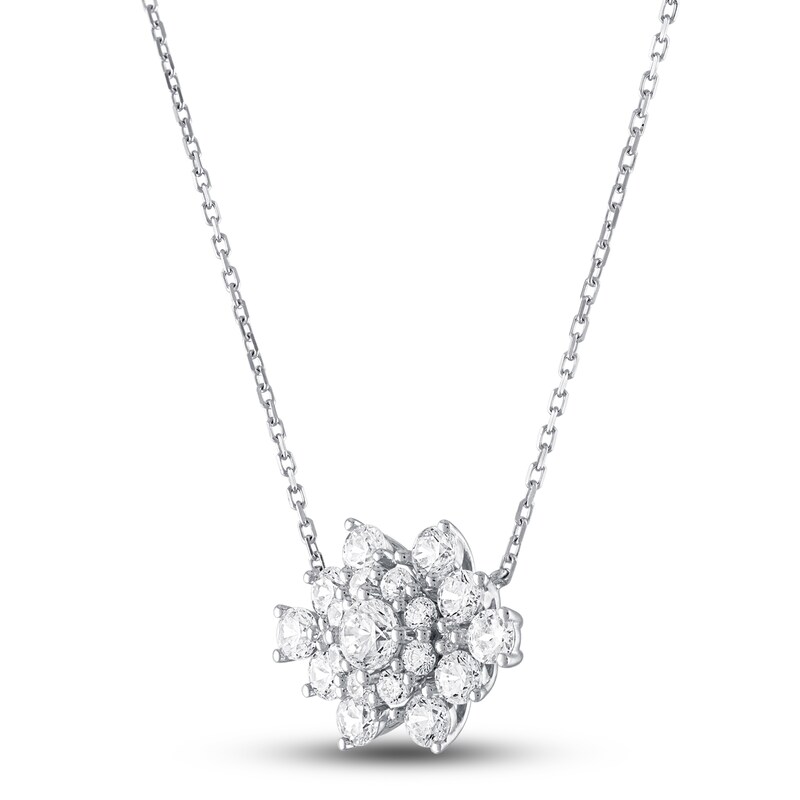 Vera Wang WISH Diamond Necklace 1-1/2 ct tw 10K White Gold