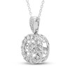 Thumbnail Image 1 of Diamond Necklace 3/4 ct tw Round 14K White Gold