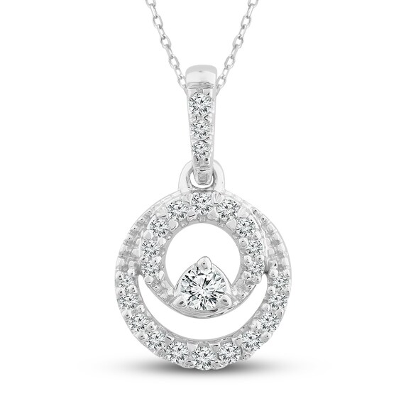 Diamond Necklace 1/10 ct tw Round Sterling Silver | Jared