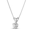 Thumbnail Image 1 of Certified Diamond Solitaire Necklace 1/4 ct tw Round 18K White Gold (SI2/I)