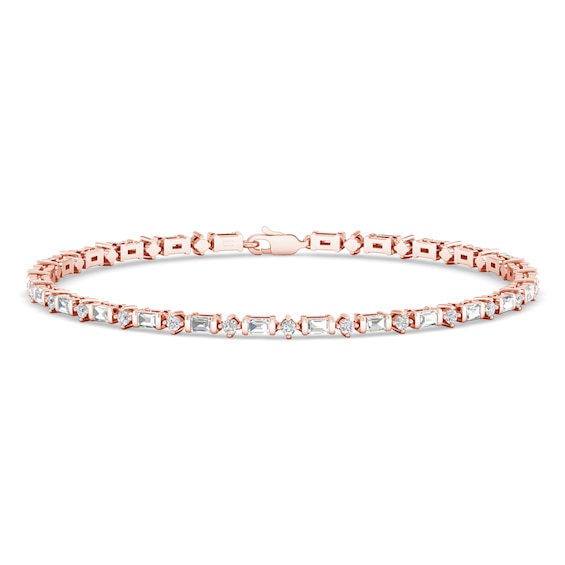 Jared The Galleria Of Jewelry Diamond Bracelet 1 ct tw Round 14K Rose Gold