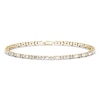 Thumbnail Image 0 of Diamond Tennis Bracelet 1 ct tw Round/Baguette-Cut 14K Yellow Gold