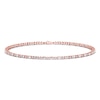 Thumbnail Image 0 of Diamond Bracelet 1/2 ct tw Round/Baguette-Cut 14K Rose Gold