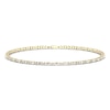 Thumbnail Image 1 of Diamond Tennis Bracelet 1/2 ct tw Round/Baguette-Cut 14K Yellow Gold