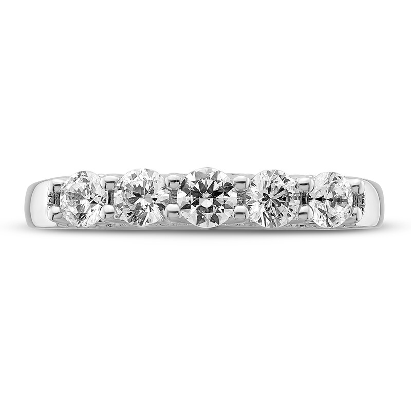 Main Image 3 of Diamond Anniversary Ring 3/4 ct tw Round 18K White Gold