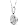 Thumbnail Image 2 of Diamond Necklace 1/4 ct tw Round 10K White Gold