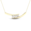 Thumbnail Image 1 of Diamond Necklace 1/4 ct tw Round 10K Yellow Gold