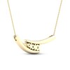 Thumbnail Image 4 of Diamond Necklace 1/4 ct tw Round 10K Yellow Gold