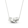 Thumbnail Image 4 of Three-Stone Diamond Necklace 1/2 ct tw Round 10K White Gold