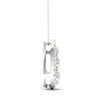 Thumbnail Image 3 of Diamond Necklace 3/4 ct tw Round 10K White Gold