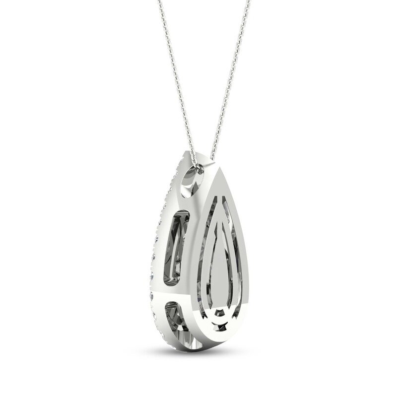Main Image 4 of Diamond Necklace 3/4 ct tw Round 10K White Gold