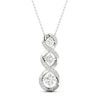Thumbnail Image 0 of Diamond Necklace 1/3 ct tw Round 10K White Gold