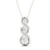 Thumbnail Image 1 of Diamond Necklace 1/3 ct tw Round 10K White Gold