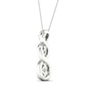 Thumbnail Image 4 of Diamond Necklace 1/3 ct tw Round 10K White Gold