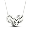 Thumbnail Image 4 of Diamond Necklace 1 ct tw Round 14K White Gold