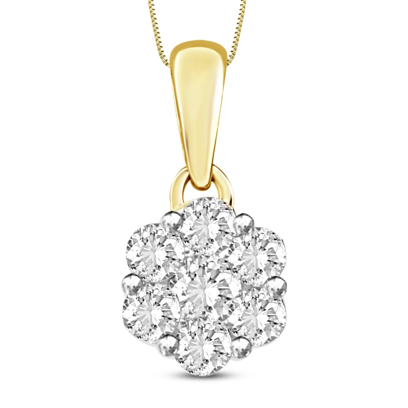 Diamond Necklace 1/2 ct tw Round 14K Yellow Gold | Jared