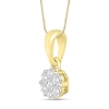 Thumbnail Image 2 of Diamond Necklace 1/4 ct tw Round 14K Yellow Gold 18"