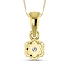 Thumbnail Image 4 of Diamond Necklace 1/4 ct tw Round 14K Yellow Gold 18"