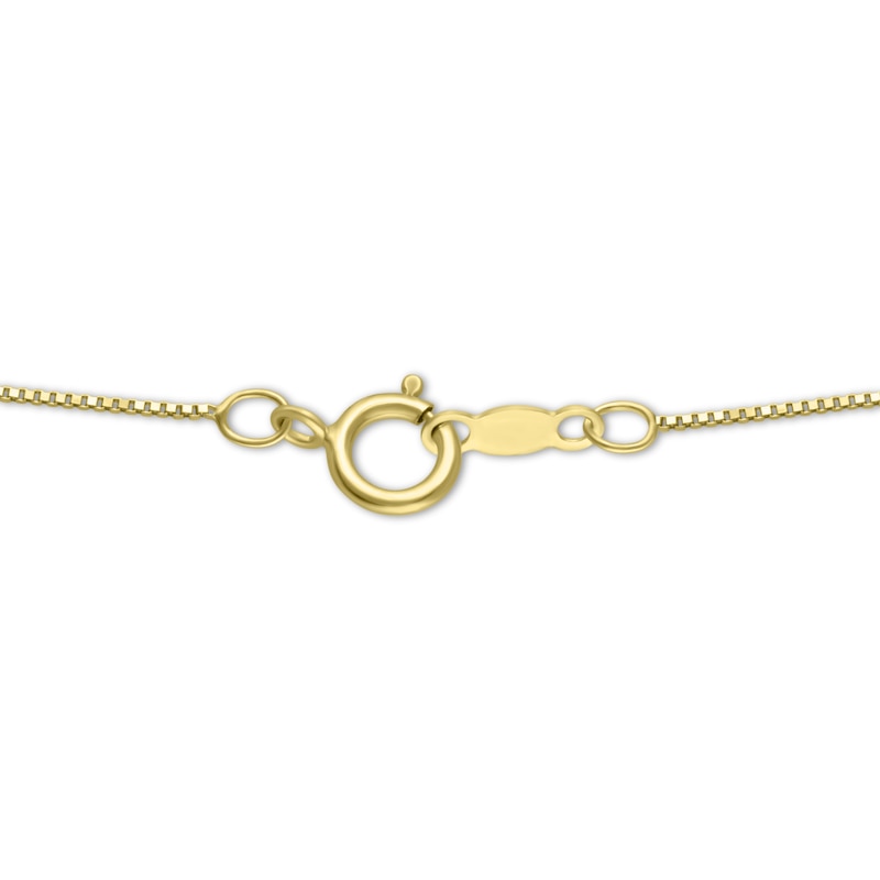 Main Image 5 of Diamond Necklace 1/4 ct tw Round 14K Yellow Gold 18"
