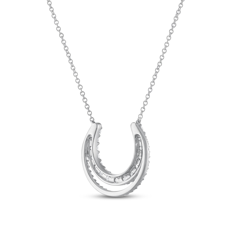 Main Image 3 of Diamond Necklace 1 ct tw Round 14K White Gold