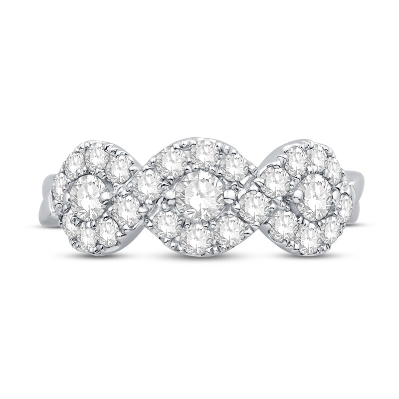 Main Image 3 of Diamond Ring 1 ct tw Round 18K White Gold