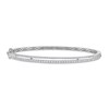 Thumbnail Image 1 of Diamond Bangle 3/4 ct tw Round 10K White Gold