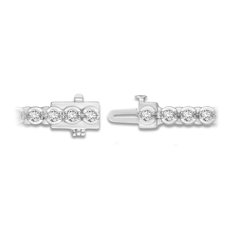 Main Image 2 of Diamond Tennis Bracelet 3 ct tw Round 18K White Gold