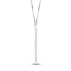 Thumbnail Image 2 of Diamond Cross Necklace 1 ct tw Round 14K White Gold