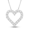 Thumbnail Image 1 of Diamond Heart Necklace 1/2 ct tw Round 14K White Gold