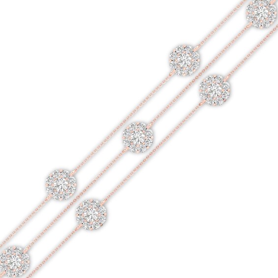 Jared The Galleria Of Jewelry Diamond Bracelet 1 ct tw Round 10K Rose Gold