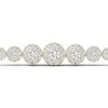 Thumbnail Image 2 of Diamond Bolo Bracelet 1 ct tw Round 10K Yellow Gold 7"