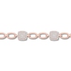 Thumbnail Image 2 of Diamond Bracelet 1/2 ct tw Round 10K Rose Gold 7.25"