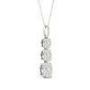 Thumbnail Image 2 of Diamond 3-Stone Necklace 1 ct tw Round 10K White Gold