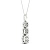 Thumbnail Image 3 of Diamond 3-Stone Necklace 1 ct tw Round 10K White Gold