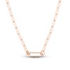 Oval Push Charm 1/5 ct tw Diamond 14K Rose Gold