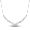Thumbnail Image 1 of Diamond Necklace 1/2 ct tw Round 10K White Gold