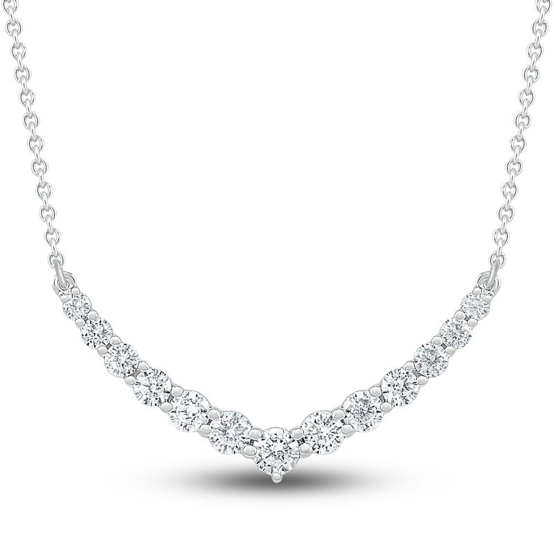 white gold diamond necklace