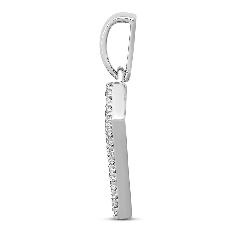 Diamond Charm 1/10 ct tw Round 14K White Gold