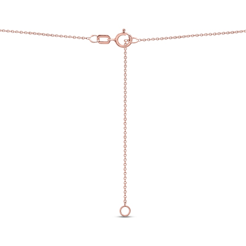 Main Image 3 of Diamond Leo Necklace 1/10 ct tw 10K Rose Gold