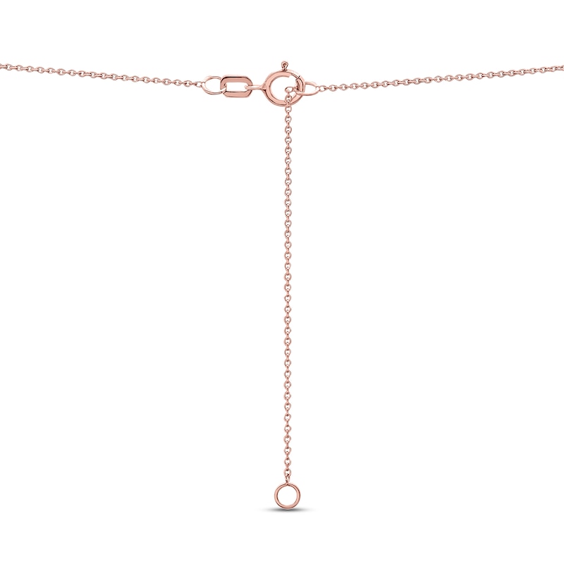 Main Image 3 of Diamond Virgo Necklace 1/10 ct tw 10K Rose Gold