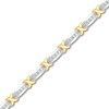 Thumbnail Image 2 of Diamond Bracelet 1 ct tw Round 10K Two-Tone Gold