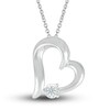 Thumbnail Image 1 of Diamond Necklace 1/20 ct tw Round 10K White Gold 18"