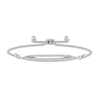 Thumbnail Image 1 of Diamond Bolo Bracelet 1/3 ct tw Round 10K White Gold 8"
