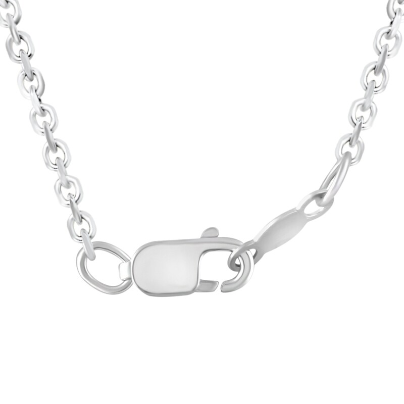 Main Image 5 of Diamond Pendant Necklace 1/2 ct tw Princess/Round 10K White Gold