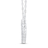 Thumbnail Image 4 of Diamond Heart Necklace 1 ct tw Round 14K White Gold 18"