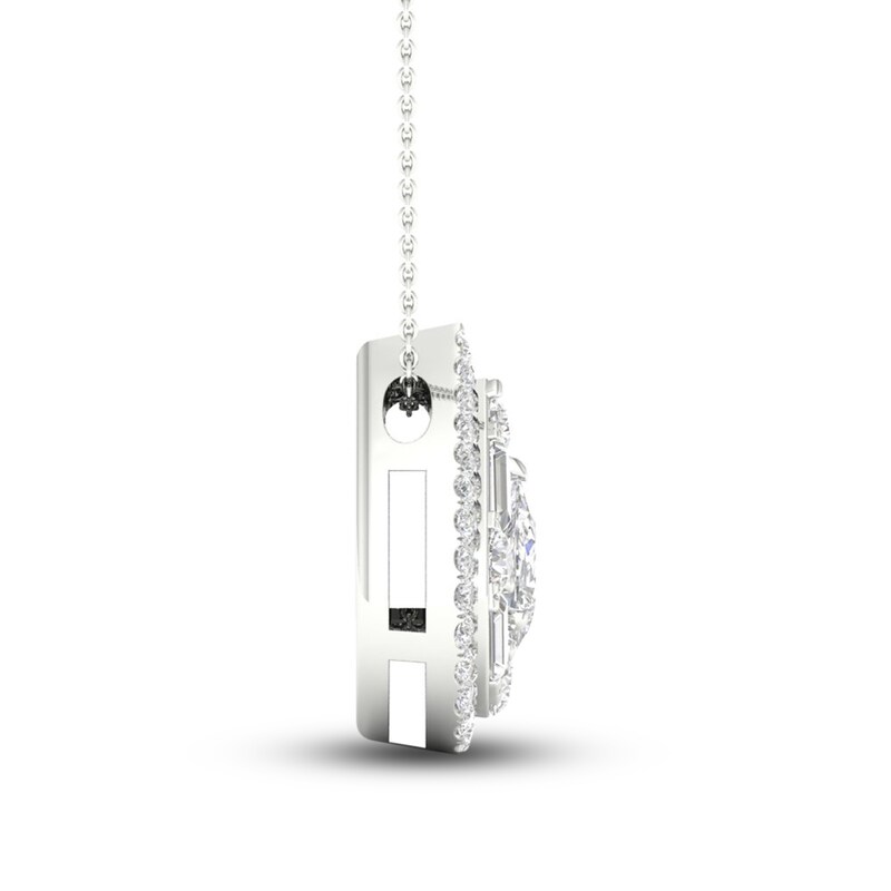 Main Image 2 of Diamond Pendant Necklace 1/2 ct tw Round 14K White Gold 18&quot;