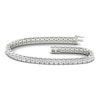 Thumbnail Image 1 of Lab-Grown Diamond Tennis Bracelet 10 ct tw Round 14K White Gold
