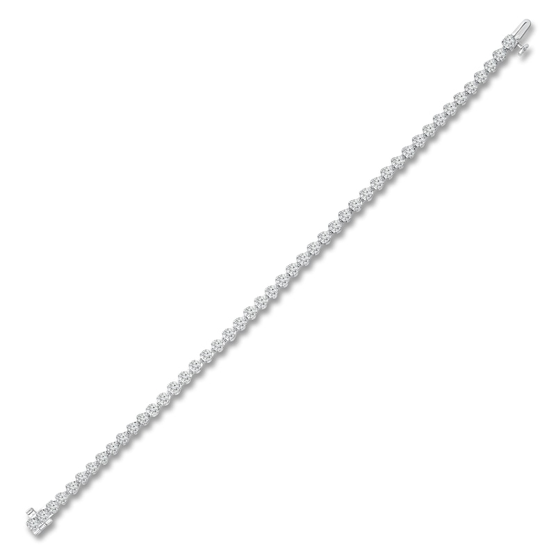 Diamond Tennis Bracelet 5 ct tw Round 14K White Gold